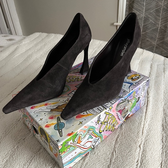 Jeffrey Campbell Hints Pump in Brown Suede - Picture 1 of 7